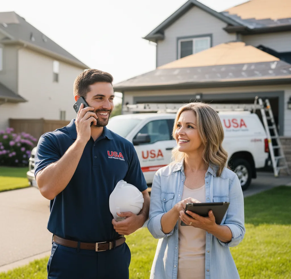 USA Roof Repair Experts customer support in Oldtown